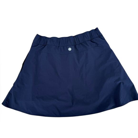 T By Talbots Navy Blue Golf Sports Skorts Women’s Size Medium Pull-on W/Pockets - Picture 2 of 6